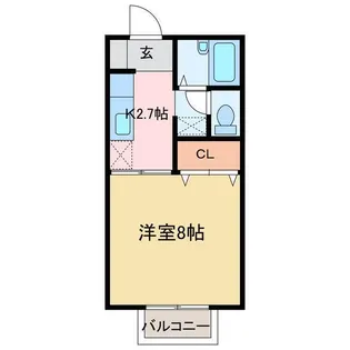 アベニューハタダIII【2階】の間取り