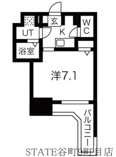 プランドール大手前レジデンス【11階】の間取り