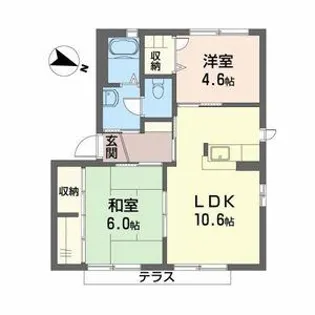 シャーメゾンさくら坂F【1階】の間取り