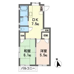 メイプルハイム【2階】の間取り