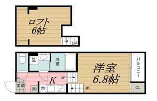 FORTUNA東千葉【1階】の間取り