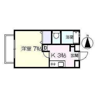 メゾンドシャガール【2階】の間取り