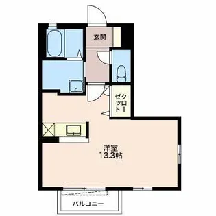 ビューハイツすずらんV【1階】の間取り