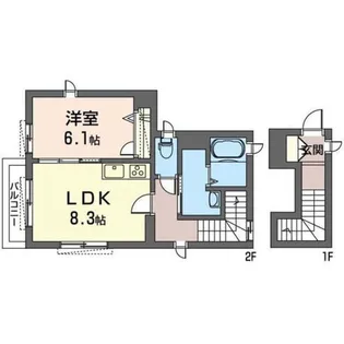 プチガーデン【2階】の間取り