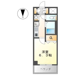 プレサンス名古屋駅前ヴェルロード【10階】の間取り