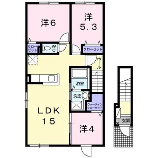 アニメート旭橋【2階】の間取り