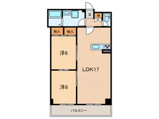 メゾンプルミエ-ル【4階】の間取り