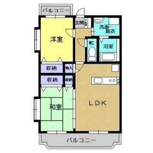 エスポアールII【4階】の間取り