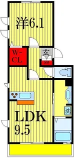 グラントワージェ【2階】の間取り
