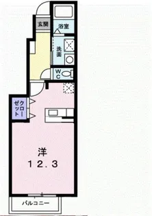 エレガンシアB【1階】の間取り
