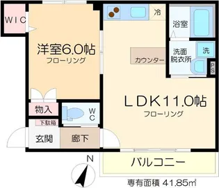 ボヌール西新井本町II【2階】の間取り