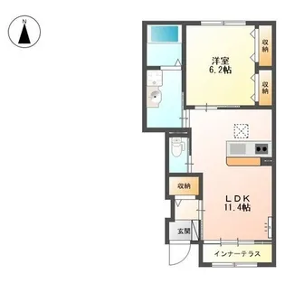 ハニーガーデン【1階】の間取り