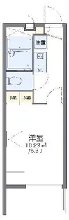 レオパレス真生【2階】の間取り