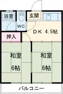 サンコーポ小倉C【2階】の間取り