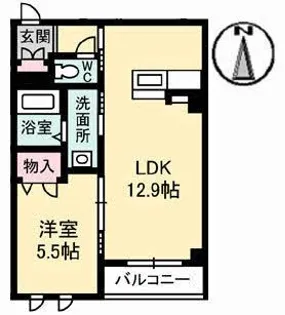 ラフィネ・ノワール【1階】の間取り