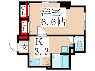 ラ・ジオンII【1階】の間取り