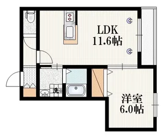 レオガーデン【1階】の間取り