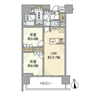 オープンレジデンシア金山マークス【8階】の間取り
