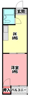白樺ハイツ清水【4階】の間取り