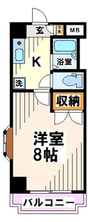 サングレース東府中【5階】の間取り
