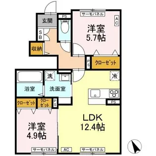 FIRST SKY N【1階】の間取り