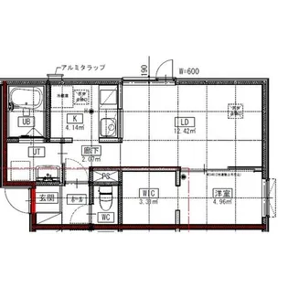 シャングリラ住吉【2階】の間取り