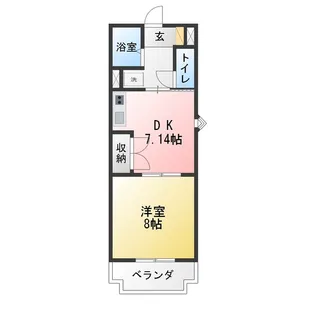 マンション蔵【8階】の間取り