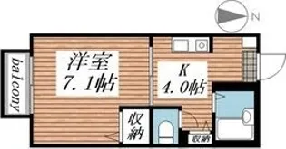 シャトルサンフジ【2階】の間取り