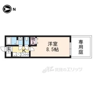 フラッティ葛野七条【1階】の間取り