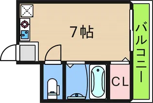 サンタウンあき【3階】の間取り
