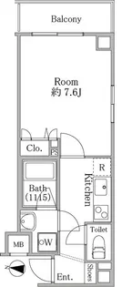 T’s garden西大島II【6階】の間取り