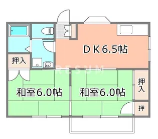 徳山ハイツ【2階】の間取り