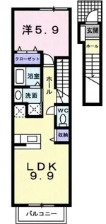 ジュネス小石川E【2階】の間取り
