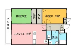 グリーンマンション【3階】の間取り