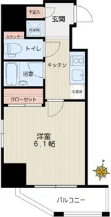 文京春日プラッツ【4階】の間取り