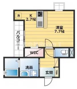 ラ・メゾンヴェール上本町【3階】の間取り