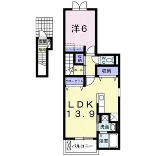 ベル・コリーヌI【2階】の間取り