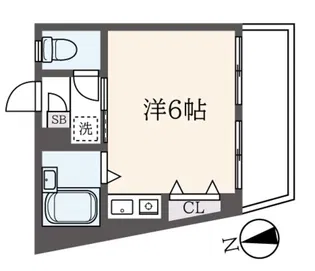 ライフ横浜【1階】の間取り