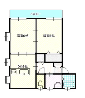 岡山県岡山市南区洲崎2【マンション】の間取り