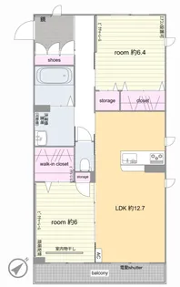 グリナージュ武蔵浦和【3階】の間取り