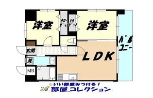 アヴァンセ片野グランデ【6階】の間取り