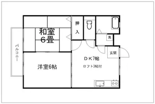 ドミールタナベ【2階】の間取り