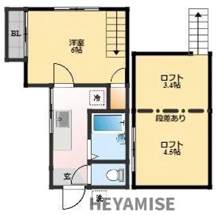 1SKの間取り画像