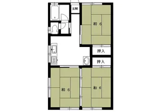逸見アパート【2階】の間取り