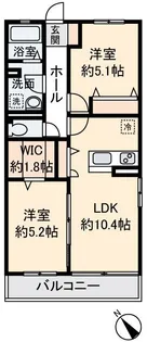 メゾン・ド・ウエスト【1階】の間取り
