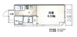 フリーダムレジデンス藤井寺 岡【6階】の間取り