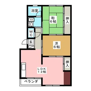 戸崎第3ビル 南棟【3階】の間取り