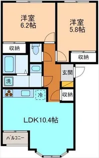 パルディアO・A・T【1階】の間取り