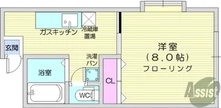 レジデンス越後【1階】の間取り