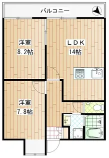 ブロケードグレース【1階】の間取り